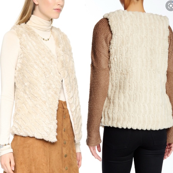 BB Dakota Keith Faux Fur Vest NWOTs - Picture 1 of 8